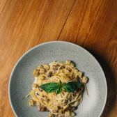 Mushroom Alfredo Pasta at Mapogu Coffee & Eatery, Jimbaran